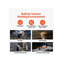 6000mAh Portable Rechargeable Cordless 1250LM Underhood Mechanic LED Light for Car Repair & Garage Use