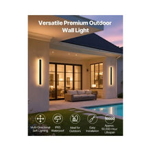 23.6 Inch Modern Weatherproof LED Outdoor Long Bar Wall Sconce Light Fixture