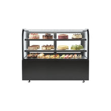 17.6 Cu.Ft. Commercial Curved Refrigerated Dessert Display Case, 550L Bakery Showcase with TURBO Cooling