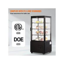 3-Tier Commercial 4 ft Refrigerated Bakery Showcase with LED Lighting and Frost Free Cooling