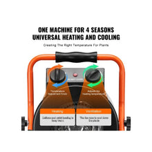 2-Speed Portable 1500W Fast Heating Greenhouse Tube Heater with Independent Thermostat