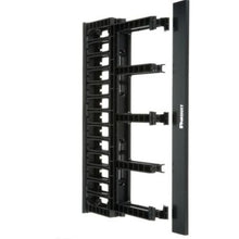 1RU Dual Sided High Capacity Horizontal Cable Manager Black NM1