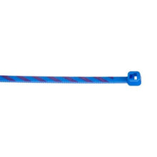 Cross Section Miniature Striped Self Locking Cable Tie Blue With Violet PLT1M-L6-7 (Pack of 50)