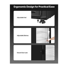 12.2 Cu.Ft Beverage Display Refrigerator Commercial Glass Door Merchandiser Cooler with Adjustable Shelves Black