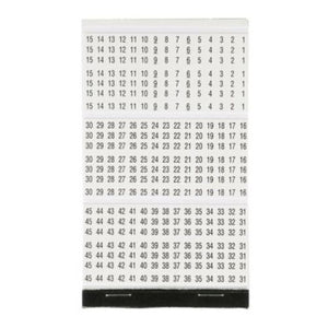 Pre Printed Wire And Cable Identification Book White And Black PCMB-8