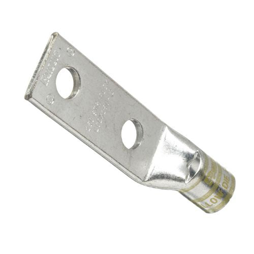 2-Hole Copper Compression Connectors Lugs Yellow LCDX250-12-X (Pack of 10)
