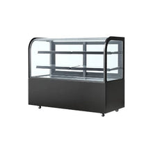 17.6 Cu.Ft. Commercial Curved Refrigerated Dessert Display Case, 550L Bakery Showcase with TURBO Cooling