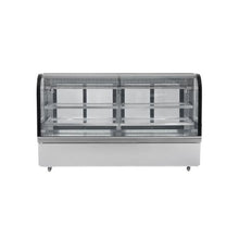 32 Cu.Ft. Upright Refrigerated Pastry Display Case with 4 Adjustable Display Shelves, LED Interior Lighting