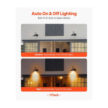 Farmhouse Waterproof Solar Powered Entryway Barn Style Wall Light Fixture With Motion Sensor