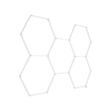 Ultra Bright 26400LM Modular Hexagon LED Garage Ceiling Lighting 5 Grid System