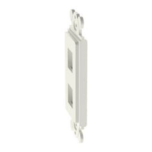 2 Port Screw Mount Module Rectangular Adapter Frame Off White NK2RMFIW