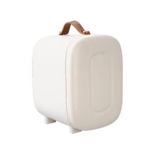 Compact 4L Mini Cosmetic Refrigerator with Cooling & Warming Function for Cosmetics and Beverages White