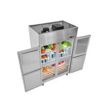 48 Inch Commercial Upright Refrigerator 31.4 Cu.Ft. 4 Door Stainless Steel  with Auto Defrost & Adjustable Shelves