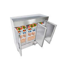 Large Capacity 85 Inch Commercial Reach In Refrigerator 69 Cu.Ft 3 Door Stainless Steel Upright Fridge with Auto-Defrost & Digital Controls