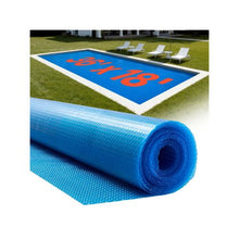 36 x 18 ft 8 Mil Blue Rectangle Solar Pool Blanket Bubble Swimming Pool Cover with PE Material Heat Absorbing & Retaining Cover for Above Ground & Inground Pools