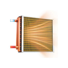 Premium 18x18 Inch Water-to-Air Heat Transfer Coil with Copper Tubes & Aluminum Fins High Performance 120K BTU Heating and Cooling Exchanger