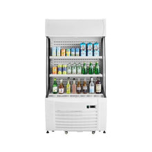 12.7 Cu.Ft. Commercial Open Air Merchandiser Refrigerator 2-Tier Grab-and-Go Display Cooler with Air LED Lighting