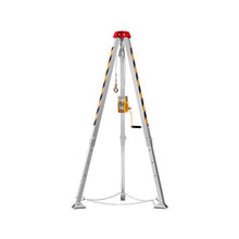 Heavy Duty 1200 lbs Confined Space Rescue Tripod with 7 ft Legs 98 ft Steel Cable, Rescue Winch, Fall Protection Harness & Storage Bag