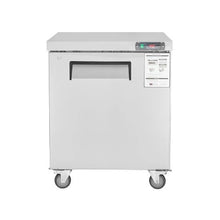28 Inch Commercial Frozen Prep Refrigerator 7.4 Cu.Ft. Stainless Steel Sandwich & Salad Freezer Table
