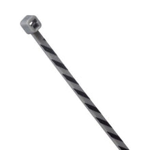 Cross Section Miniature Striped Self Locking Cable Tie Slate With Black PLT1M-L8-0 (pack of 50)