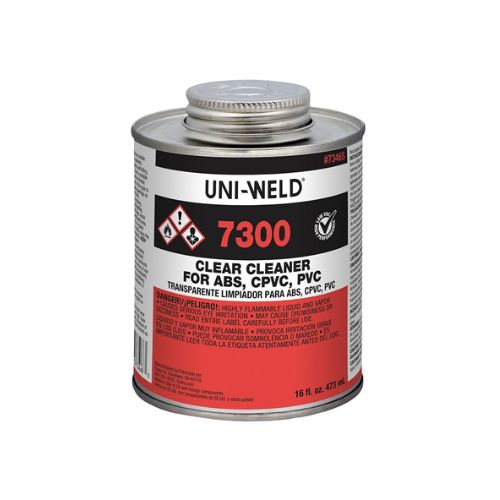One Pint Clear Solvent Cleaner For PVC Applications Clear G7346S