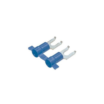 Vinyl Standard Flanged Fork Terminal Blue PV14-8FFB-3K (Pack Of 3000)