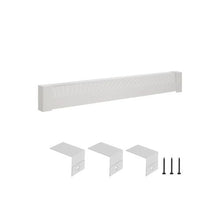 Easy Install Basic Series 6 Ft Steel Front Cover for Baseboard Heating Systems White