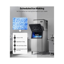 Restaurant-Grade 360LB Ice Making Machine with Self-Cleaning System and Timer Control