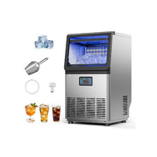 High Performance Commercial Ice Maker Machine 80 lbs/24H with 13 lb Storage Bin Bars, Cafes & Restaurants
