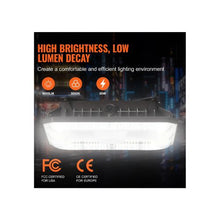 80W Outdoor 4 Pack LED 8800LM 5000K Daylight Canopy Ceiling Lighting Fixtures Kit For Garage & Warehouse