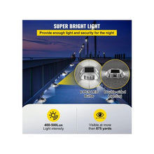 Outdoor Waterproof Solar Driveway Marker Lights 6 LED Dock Lights for Driveway & Walkway 16 Pack