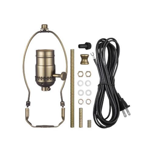 Universal Table & Floor E26 Lamp Socket Replacement Kit With 12 ft Cord ...