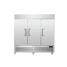 Heavy Duty 82.5 Inch Commercial Reach-In Freezer 60.42 Cu.Ft Triple Door Stainless Steel Upright Freezer