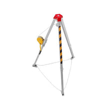 Heavy Duty 1200 lbs Confined Space Rescue Tripod with 7 ft Legs 98 ft Steel Cable, Rescue Winch, Fall Protection Harness & Storage Bag