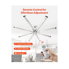 Heavy Duty 84 Inch Large Modern Ceiling Fan With Remote Control for Living Room & Patio