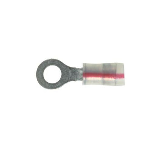 Tin Plated Ring Kynar Insulated Terminal Red PK18-6R-C (Pack of 100)