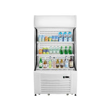 12.7 Cu.Ft. Commercial Open Air Merchandiser Refrigerator 2-Tier Grab-and-Go Display Cooler with Air LED Lighting