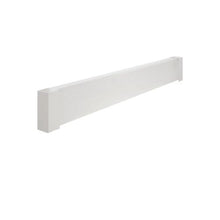 Easy Install Basic Series 6 Ft Steel Front Cover for Baseboard Heating Systems White