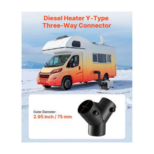 Heavy-Duty 3-Way Y Branch Connector for Diesel Heater Warm Air Ducting Systems