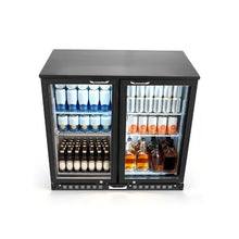 7.4 Cu. Ft. Commercial Back Bar Beverage Cooler with LED Lighting and Adjustable Shelves