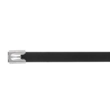 PET Coated Extra Heavy Cross Section Cable Tie Black MLTFC4H-LP316 (Pack of 50)