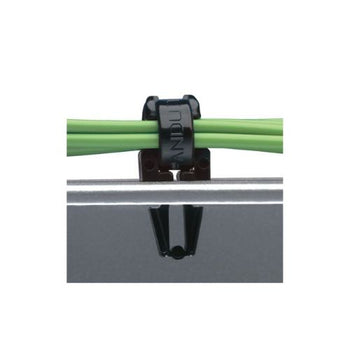 Weather Resistant Winged Push Barb Cable Tie Mount Black PWMHH12-M300 (Pack Of 1000)
