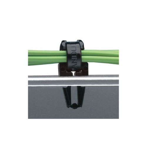 Weather Resistant Winged Push Barb Cable Tie Mount Black PWMHH12-M300 (Pack Of 1000)