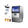 Built-In Commercial Stainless Steel Ice Maker Machine with Pump 80 lbs/24H with 13 lb Storage Bin
