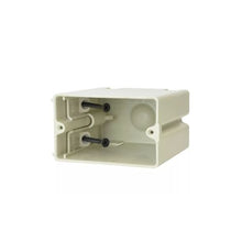 Adjustable Single Gang Nonmetallic Cable Electrical Outlet Box Beige SB-1H (Pack of 12)