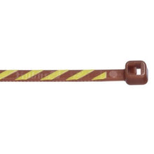 Nylon Cross Section Miniature Premium Cable Tie Brown With Yellow PLT1M-L1-4 (Pack of 50)