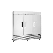 Heavy Duty 82.5 Inch Commercial Reach-In Freezer 60.42 Cu.Ft Triple Door Stainless Steel Upright Freezer