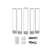 Rechargeable Motion Sensor Portable LED Night Light Bars for Cabinets & Stairs With Remote Control