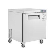 28 Inch Commercial Frozen Prep Refrigerator 7.4 Cu.Ft. Stainless Steel Sandwich & Salad Freezer Table
