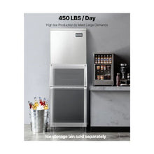 Professional 450 lbs/24H Large Capacity Commercial Ice Machine Head Only with Self-Cleaning